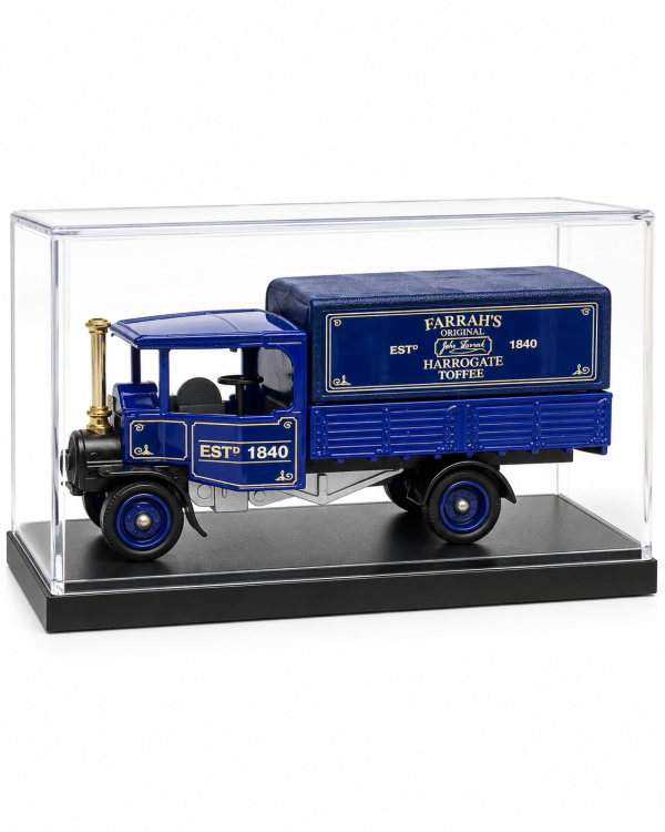 Lledo Vintage Farrah's Original Harrogate Toffee Delivery Truck – Blue Diecast Model