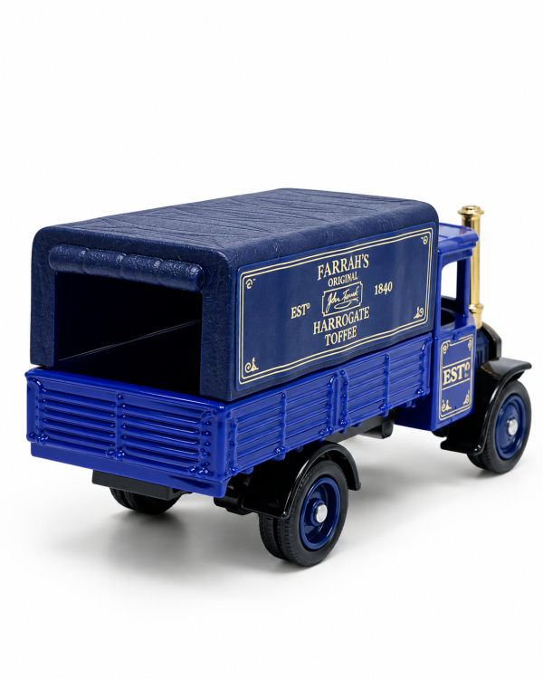 Lledo Vintage Farrah's Original Harrogate Toffee Delivery Truck – Blue Diecast Model