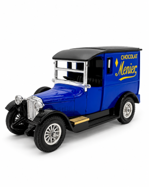 Vintage Blue Chocolat Menier Delivery Van (1) Vintage Matchbox Models of Yesteryear Y-5 1927 Talbot Chocolat Menier Delivery Van